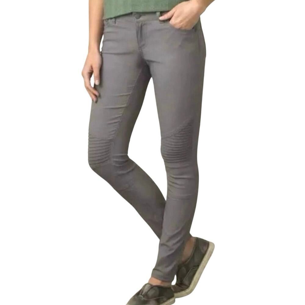 Prana Women’s Brenna Moto Skinny Hiking Pant Size 4 in Gray
